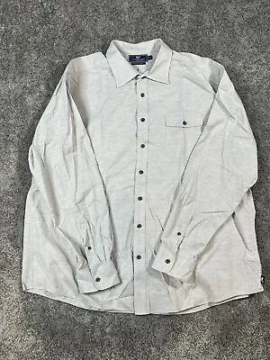 Vineyard Vines Shirt Mens XXL Long Sleeve Button Up Grey Slim Fit Crosby • $12.99