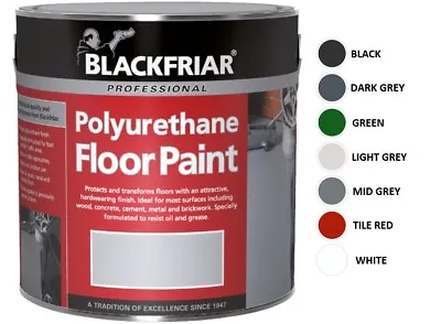 Blackfriar Polyurethane Floor Paint - Hard Wearing - Various Colours And Sizes • £14.17