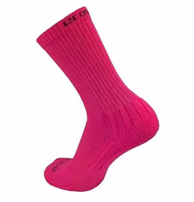 3 Pair EcoSox American Active Sports  Crew Bamboo Sock 9-11 Medium  Hot Pink • $33.55