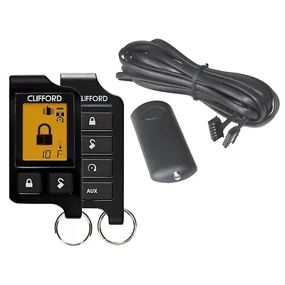 Clifford 2-Way LCD Transmitter + 1-Way Replacement Remote + DS4 Antenna & Cable • $129.99