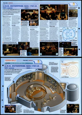 £1.99 • Buy Refit Bridge - USS Enterprise NCC-1701-D - Star Trek Fact File Fold-Out Page