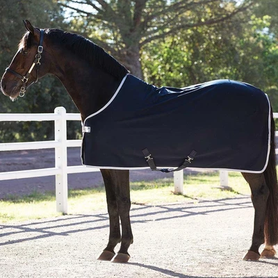 £55.95 • Buy Amigo Jersey Cooler Horse Fleece Rug - Navy/Silver