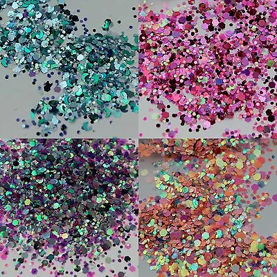 £12.50 • Buy Wax Melts Chunky Glitter Mixes 5g, 10g, 50g  Face Eye Body Festival Cosmetic MUA