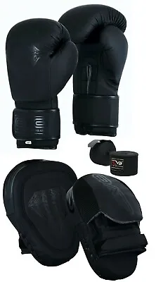 EVO MMA Boxing Gloves Focus Pads Set Muay Thai Martial Arts UFC Training Fight  • $43.55