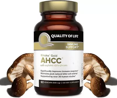 Premium Kinoko Gold AHCC Supplement–500mg Of AHCC Per Capsule–Supports Immune • $196.95