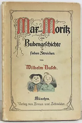 Max And Moritz: A Story Of Seven Boyish Pranks By Wilhelm Busch German Kids Book • $25
