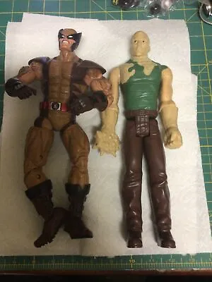 Marvel Legends Icons 12  Inch Brown Wolverine Action Figure 2006 Lot Of 2 Toys • $25