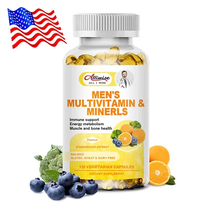 Multivitamin For Men Highest Potency Daily Mens Vitamins & Minerals Supplement • $13.99