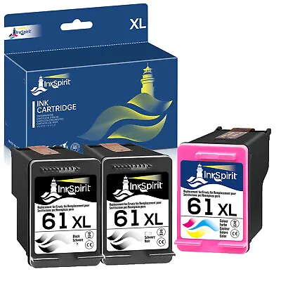 XXL Black Color Ink Cartridges For HP 61XL ENVY 4500 5530 DeskJet 1050 2050 Lot • $33.34