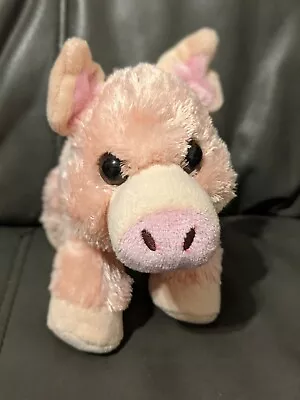 Wild Republic Pink Pig Stuffed Animal Bean Plush Toy Small 6  Farm Animal • $8