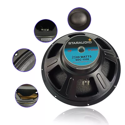 15  Raw Audio Sub-woofers Replacement Pro PA Speaker 51oz Magnet Woofer Drivers • $51.96