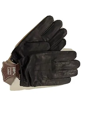 POLICE Leather Gloves - Leather CUT RESISTANT PATROL DUTY SEARCH GLOVES • $13.99