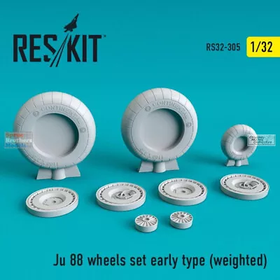 RESRS320305 1:32 JU-88 Early Type Weighted Wheels Set • $22.59