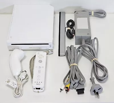 Nintendo Wii Console PAL + Cords Controller & NunChuck And Stand - VGC • $69.95