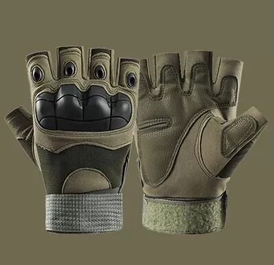 Tactical Military Gloves Half Finger Paintball Airsoft Shot  *Sizes M-XL* • $7