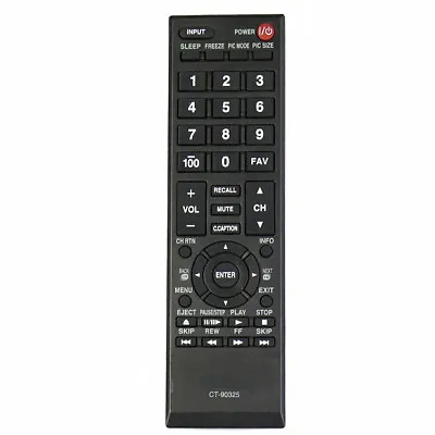 $6.73 • Buy New CT-90325 For Toshiba TV Remote Control 37E20 22AV600 32C120U 32C100U2