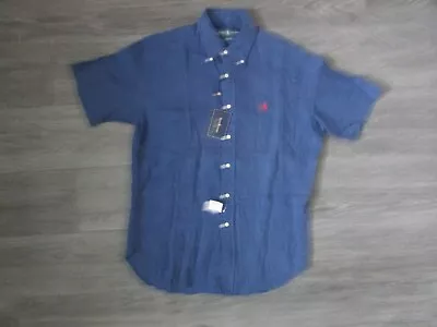 Ralph Lauren Classic Fit 100% Linen Shirt Adult Size M Never Worn With Tags • £59.99