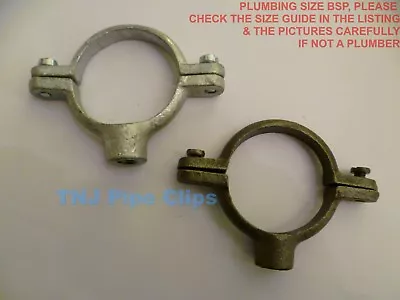 Malleable Iron MUNSEN Ring - Black Or Galvanised - Various Sizes Pipe Clips • £23.30