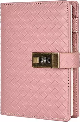 Leather Journal Diary With Lock Writing Sketching Boys Girl PINK Gifts • $72.96