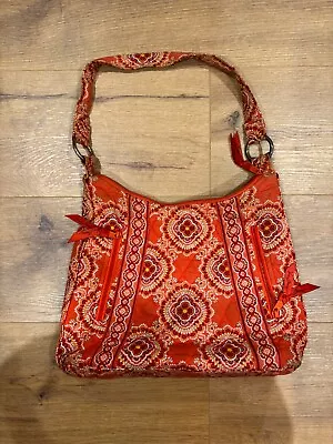 Vera Bradley Medium Orange Shoulder Bag Purse EUC • $15