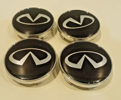 Infiniti Wheel Center Caps Black 60mm Q50 Set Of 4 • $17.99