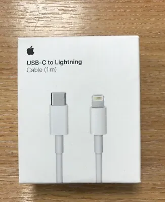 GENUINE ORIGINAL Apple IPhone 14 13 12 11 Charger Type C To Lightning Cable - 1M • £5.90