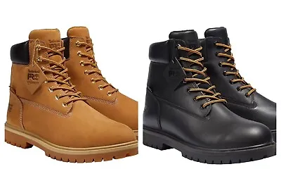 Timberland Mens Icon Workboot Black / Wheat - Safety Shoes Boots • $124