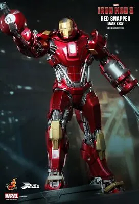 Hot Toys Iron Man 3 Red Snapper Mark XXXV 1/6th Scale Figure PPS002 (pre-owned) • $319.20