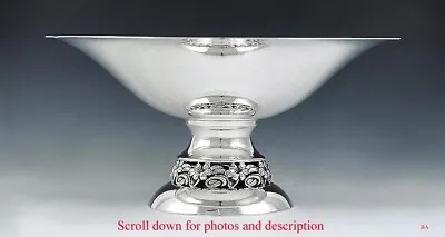 Attractive Sterling Silver Alphonse LaPaglia Style Floral Raised Bowl/Dish • $600