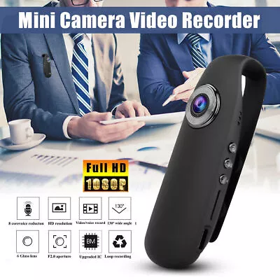 £19.07 • Buy 1080P HD Video Recorder DVR Night Cam Motion Camcorder Mini Police Body Camera