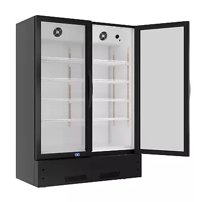 NEW 39  Commercial 2 Glass Door Merchandiser Refrigerator Display Cooler NSF ETL • $1139.05