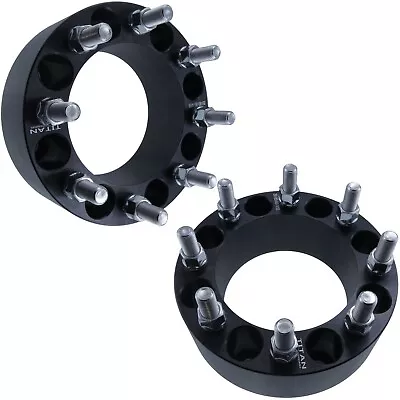 (2) 2.5  8x6.5 Wheel Spacers 14x1.5 Studs Fits Chevy GMC 2500 3500 Trucks SUV HD • $105.95