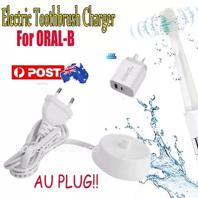 Electric Toothbrush Charger Base For BRAUN ORAL-B 8850 4736 D18 Model AU Plug • $11.99
