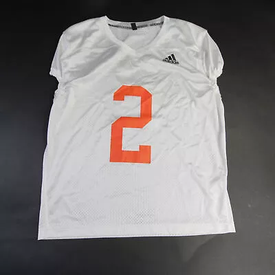 Miami Hurricanes Adidas Practice Jersey - Football Men's White Used • $30