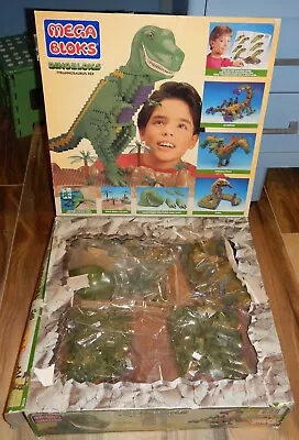 VTG MEGA BLOKS Tyrannosaurus Rex Dinobloks 9702 T-Rex Dinosaur Complete-Tape Box • $67.99