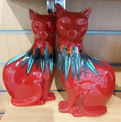 £99.99 • Buy New Studio Poole Pottery Delphis Design  Large Cat Right Or Left Available 