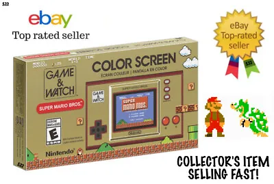 Game And Watch Super Mario Bros. - Color Screen Clock Lost Levels & Ball (NEW) • $111.11