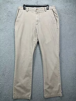 Vineyard Vines Pants Mens 34X32 Beige Pima Cotton Blend Khakis Straight Stretch • $20.90