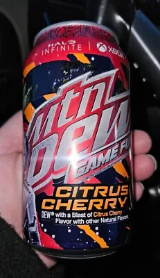 One (1) 12 Oz. Can Mountain MTN Dew Game Fuel Halo  Citrus Cherry NEW CAN • $2.50