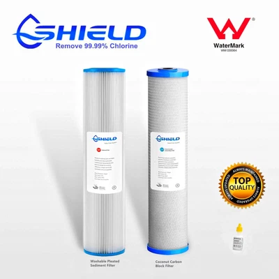 $82.50 • Buy 20  X 4.5  Big Blue Whole House Water Filter Cartridges Pleated + Carbon Block