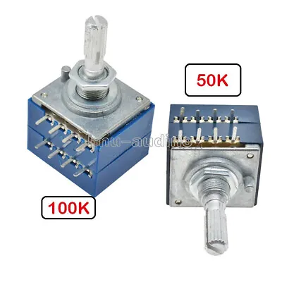 100K Log Audio Amp Volume Control Potentiometer Pot Stereo With Loudness • $4.68