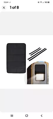 BougeRV RV Door Shade Cover Foldable RV Sun Shade Windshield Black • $32