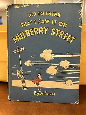 And To Think That I Saw It On Mulberry Street Dr. Seuss Book Club Vanguard 1937 • $29.99
