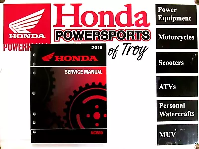 Honda Service Manual 2016 Ncw50 Metropolitan Scooter • $29.95