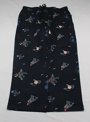 Sonoma Men's Funny Dog Print Cotton Pajama Pants JL3 Dark Blue Size XL NWT • $14.24