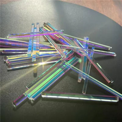 10pcs Defective Long Prism Optical Glass Physics Decorative Prism For DIY • $12.90