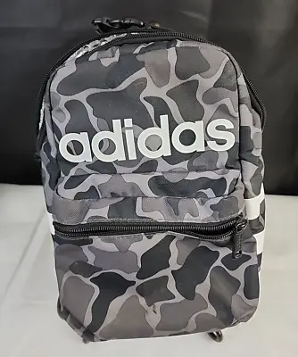 Adidas Insulated Lunch Bag Nomad Camo Grey Brown Black Pockets Zipper Closure! • $16