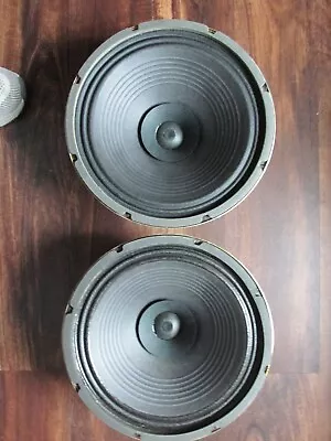 Pair (2) Vintage 70's Pyle 12  Speakers  8 Ohm 791632 Ribbed Cone • £39.91