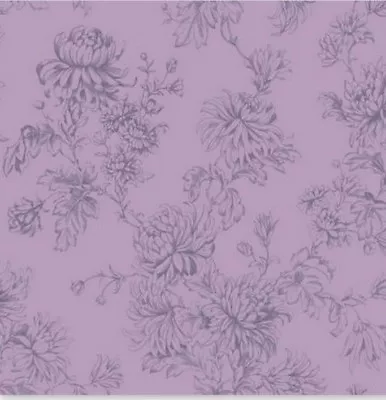 HOMEBASE Home Of Colour WALLPAPER Dusky Plum Purple FLORAL Feature Wall | CLARA  • £9.99