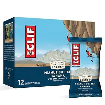 CLIF BARS - Energy Bars - Peanut Butter Banana With Dark Chocolate - Made With • $13.79